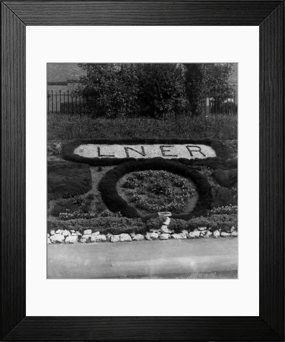 Framed Print : L. N. E. R. was the proud boast of South Gosforth Railway Station on 11th August 1967 in Framed Print : L. N. E. R. was the proud boast of South Gosforth Railway Station on 11th August 1967 in