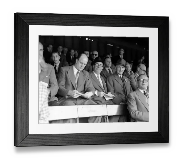 Framed Print : Harry Zussman, Chairman Leyton Orient Football Club, attends league match at Brisbane Framed Print : Harry Zussman, Chairman Leyton Orient Football Club, attends league match at Brisbane