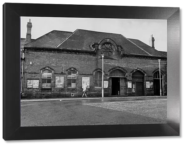 The exterior facade of South Shields Railway Station on 3rd February, 1974