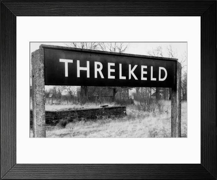 Framed Print : Threlkeld Railway Stationon 27th February 1972 whcih was situated on the Cockermouth Framed Print : Threlkeld Railway Stationon 27th February 1972 whcih was situated on the Cockermouth