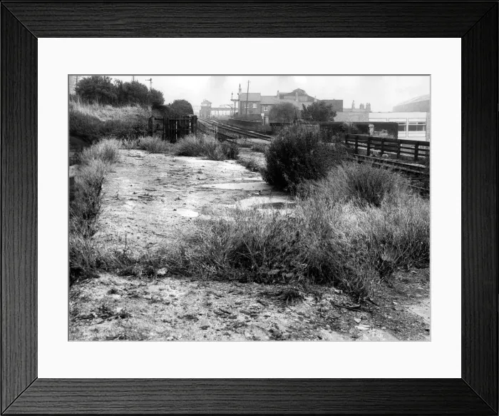Framed Print : This deserted spare ground is all that is left of the disused Scotswood Railway Station Framed Print : This deserted spare ground is all that is left of the disused Scotswood Railway Station