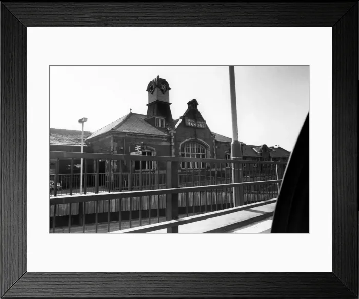 Framed Print : The exterior of the now derelict Manors Railway Station in Newcastle on 1st July 1985 Framed Print : The exterior of the now derelict Manors Railway Station in Newcastle on 1st July 1985