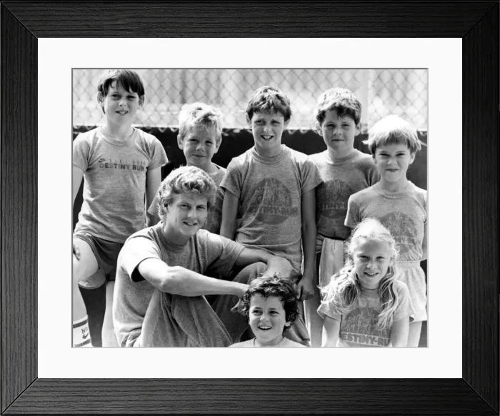 Framed Print : Athlete Steve Cram Steve Cram spends a day coaching the youngsters who will Framed Print : Athlete Steve Cram Steve Cram spends a day coaching the youngsters who will