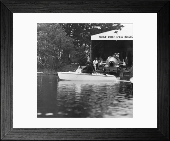 Framed Print : Donald Campbell, at Lake Coniston, 4th October 1956. It was revealed today Framed Print : Donald Campbell, at Lake Coniston, 4th October 1956. It was revealed today