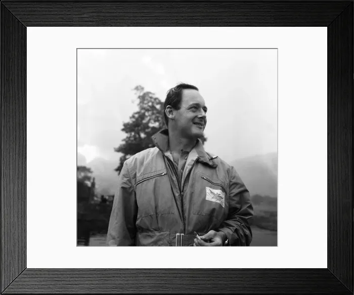 Framed Print : Donald Campbell, at Lake Coniston, 4th October 1956. It was revealed today