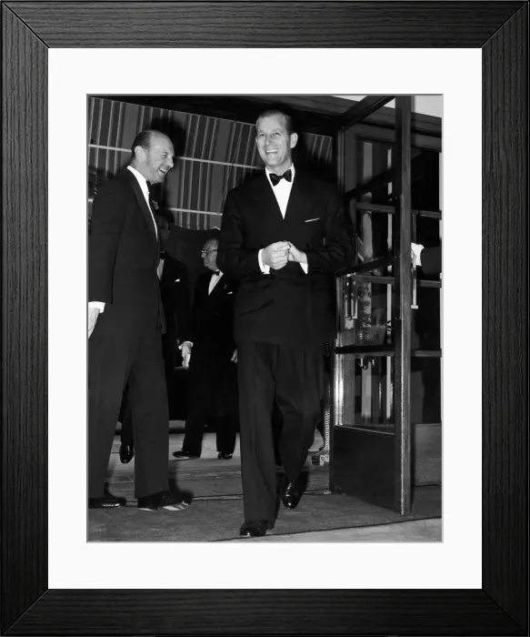 Framed Print : Prince Philip, Duke of Edinburgh, arriving at White City to attend the International Framed Print : Prince Philip, Duke of Edinburgh, arriving at White City to attend the International