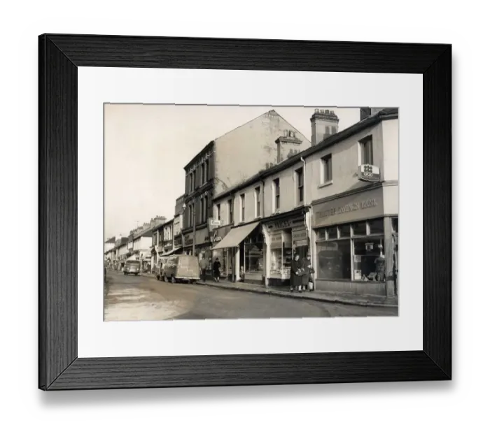 Framed Print : Butchers and Barbers is a portrait of life on Clifton Street, Cardiff