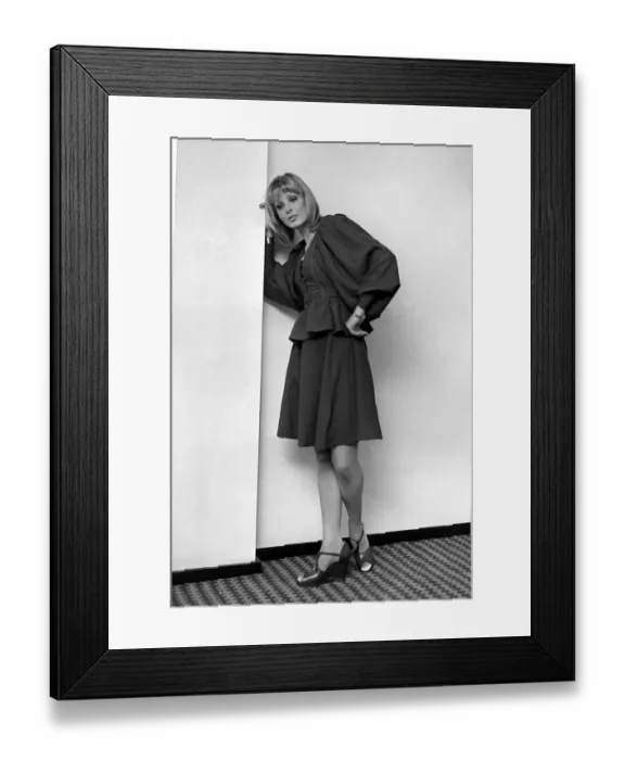 Framed Print : Miss World, Belinda Green during a fashion shoot for the Evening Chronicle on a visit to Framed Print : Miss World, Belinda Green during a fashion shoot for the Evening Chronicle on a visit to