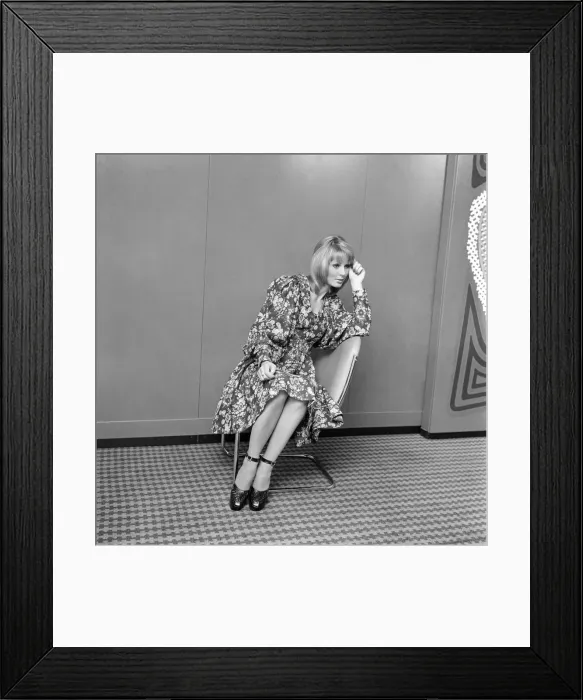 Framed Print : Miss World, Belinda Green during a fashion shoot for the Evening Chronicle on a visit to