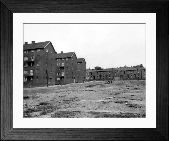 Framed Print : The Noble Street flats Housing Estate in Scotswood, Newcastle