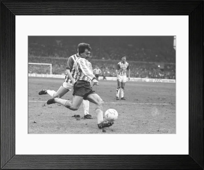 Framed Print : Coventry City v Stoke City in the FA Cup 5th round. The final score was 0-1 to the Sky Framed Print : Coventry City v Stoke City in the FA Cup 5th round. The final score was 0-1 to the Sky