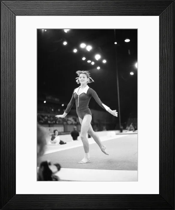 Framed Print : Olga Korbut training ahead of the Daily Mirror Sponsored Gymnastics World Cup Framed Print : Olga Korbut training ahead of the Daily Mirror Sponsored Gymnastics World Cup