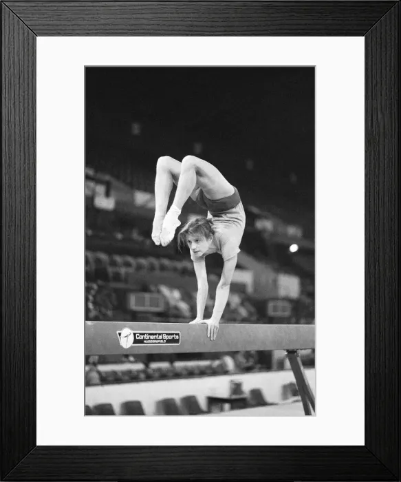 Framed Print : Olga Korbut training ahead of the Daily Mirror Sponsored Gymnastics World Cup Framed Print : Olga Korbut training ahead of the Daily Mirror Sponsored Gymnastics World Cup