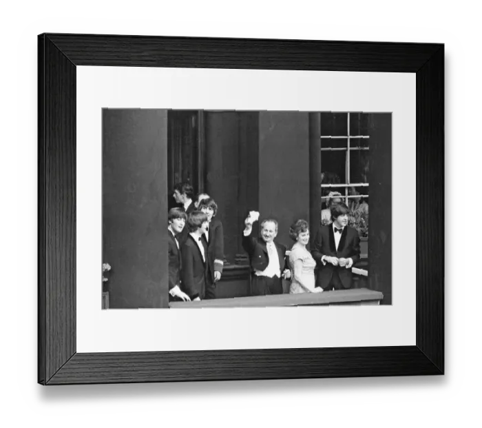 Framed Print : The Beatles in Liverpool for the Premier of a Hard Days Night Framed Print : The Beatles in Liverpool for the Premier of a Hard Days Night