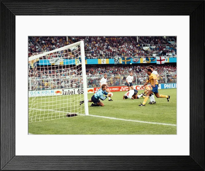 Framed Print : Sweden v England, European Championship Match, Group Stage, Group 1, Rundastadion, Solna
