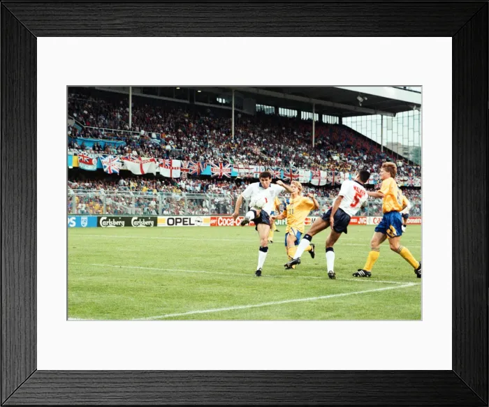 Framed Print : Sweden v England, European Championship Match, Group Stage, Group 1, Rundastadion, Solna