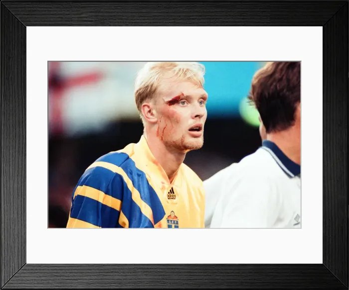 Framed Print : Sweden v England, European Championship Match, Group Stage, Group 1, Rundastadion, Solna