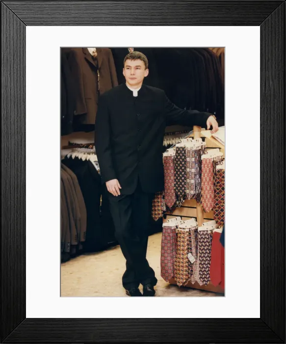 Framed Print : Athlete Jonathan Edwards Joanthan Edwards gets a makeover for his meeting