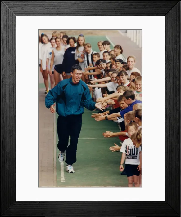 Framed Print : Athlete Jonathan Edwards Jonathan Edwards joined 70 youngsters Framed Print : Athlete Jonathan Edwards Jonathan Edwards joined 70 youngsters