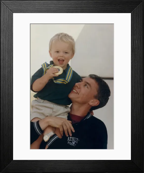 Framed Print : Athlete Jonathan Edwards Jonathan Edwards returned home to the North-East to Framed Print : Athlete Jonathan Edwards Jonathan Edwards returned home to the North-East to