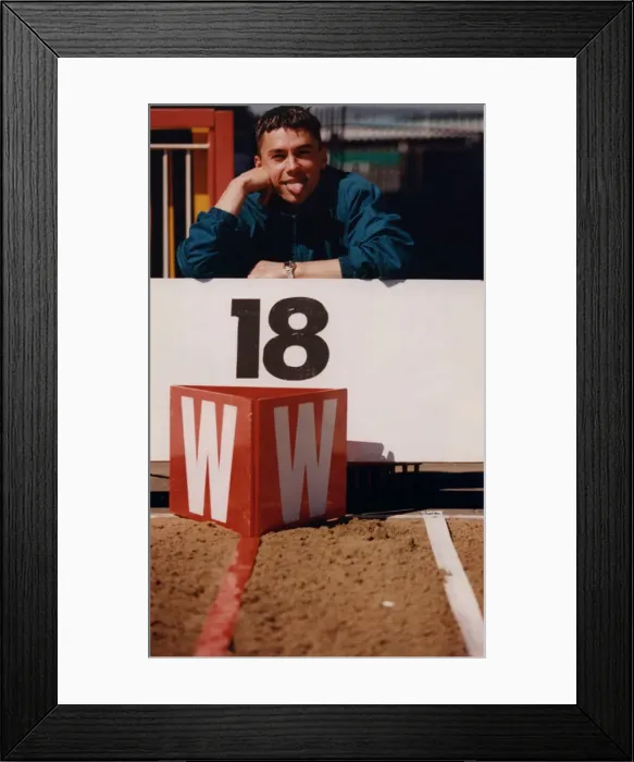 Framed Print : Athlete Jonathan Edwards Jonathan Edwards pictured at Gateshead Stadium Framed Print : Athlete Jonathan Edwards Jonathan Edwards pictured at Gateshead Stadium