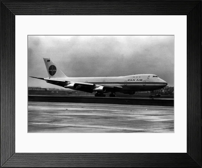 Framed Print : The first Boeing 747 Jumbo Jet arrived at Heathrow Airport, three hours late Framed Print : The first Boeing 747 Jumbo Jet arrived at Heathrow Airport, three hours late