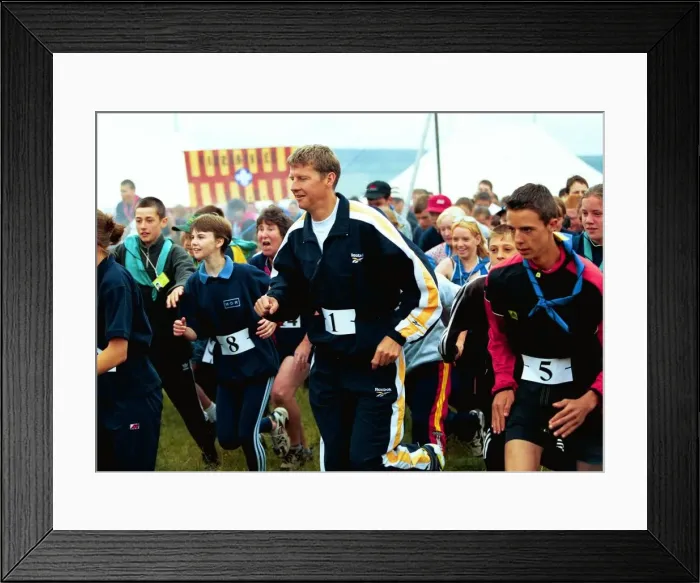 Framed Print : Camp Northumbria, an International Guide and Scout camp in Beanley