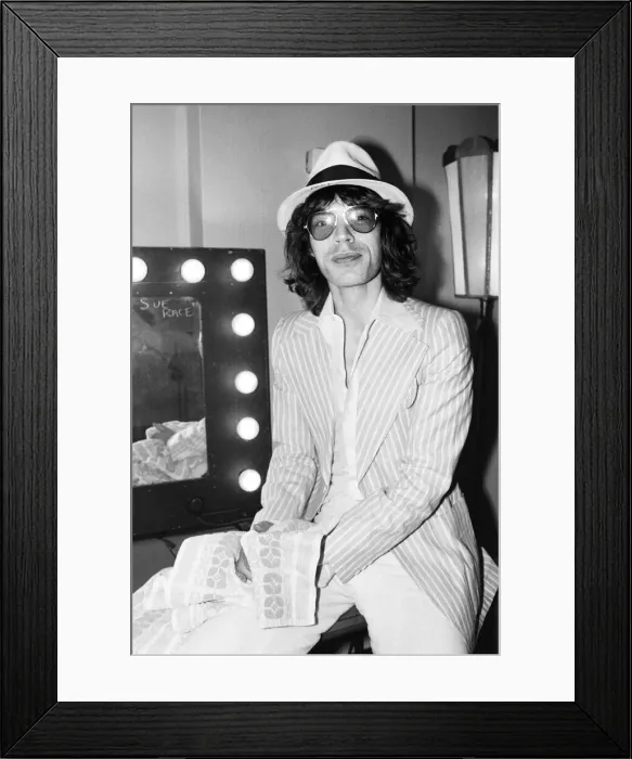Framed Print : Mick jagger of the Rolling Stones seen here on stage at Leicester. 14th May 1976 Framed Print : Mick jagger of the Rolling Stones seen here on stage at Leicester. 14th May 1976