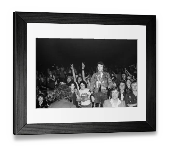 Framed Print : The Rolling Stones on stage at Leicester. (Picture