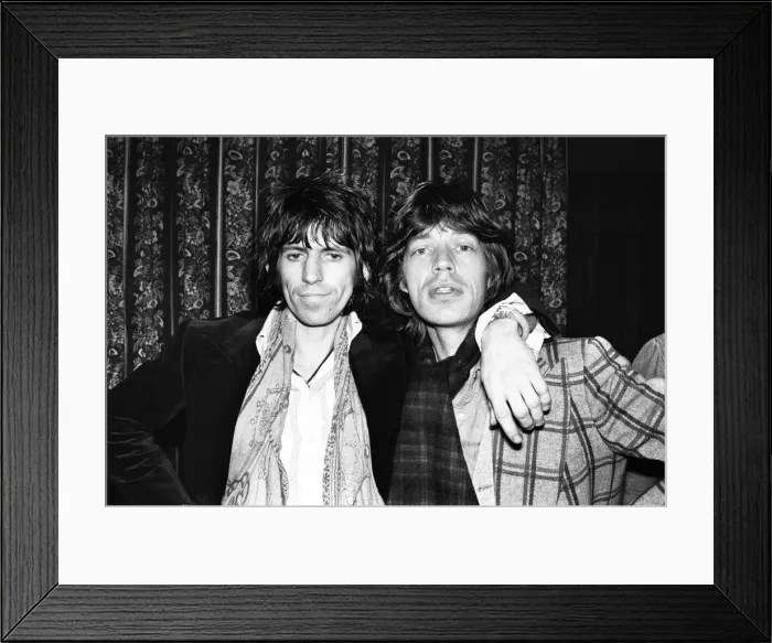 Framed Print : Rolling Stone Keith Richards appeared in Aylesbury courthouse on a charge of possessing