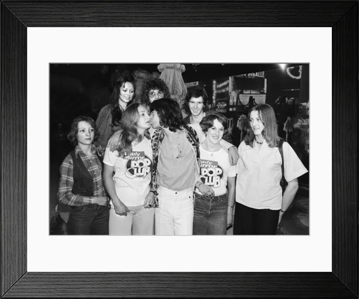 Framed Print : Mick Jagger lead singer with the Rolling Stones seen here with members of the Daily Framed Print : Mick Jagger lead singer with the Rolling Stones seen here with members of the Daily