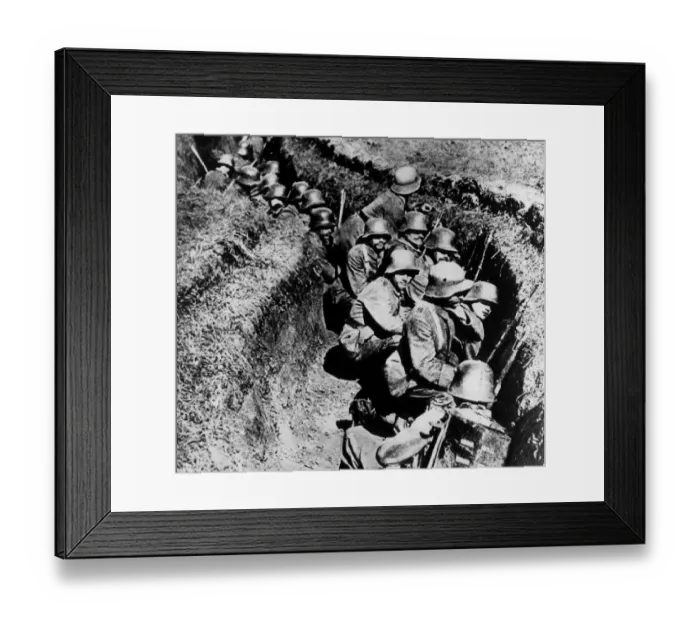 Framed Print : The Great War, ( First World War, WW1, World War One ). German shock troops ready Framed Print : The Great War, ( First World War, WW1, World War One ). German shock troops ready