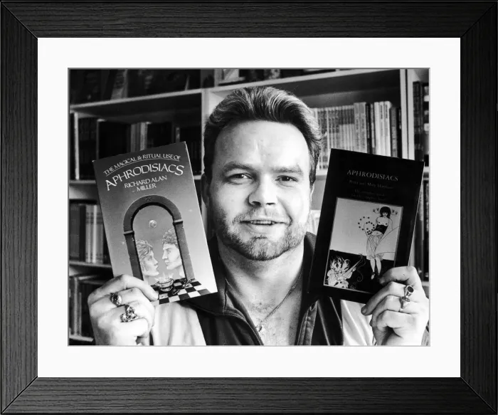 Framed Print : Steven Culbert, Coventry Psychic and author, pictured at his shop