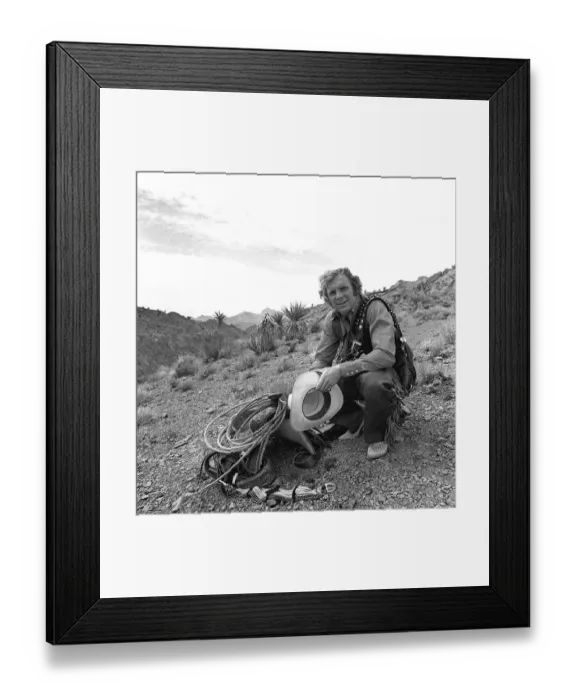 Framed Print : Bobby Moore dressed as cowboy when West Ham team were on close season tour of America