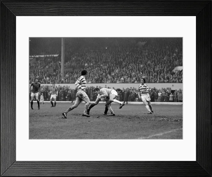 Framed Print : The 1975 Glasgow Cup Final contested between Rangers and Celtic at Hampden Park Framed Print : The 1975 Glasgow Cup Final contested between Rangers and Celtic at Hampden Park