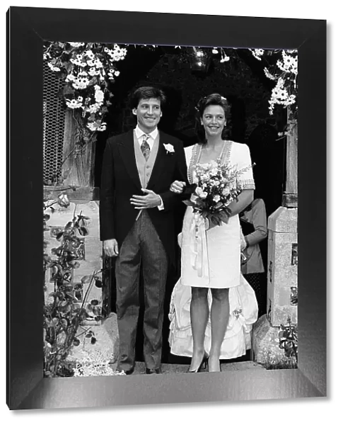 Sebastian Coe Athlete With His Wife Nicola At The Blessing Of Their Wedding At All