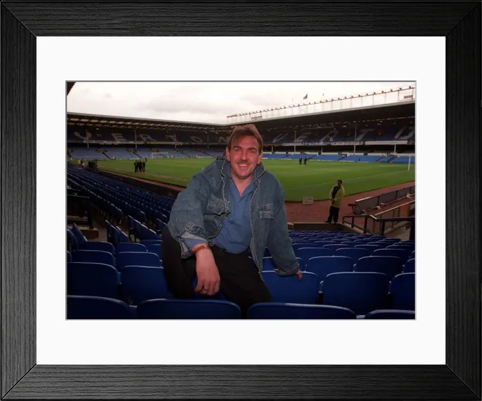 Framed Print : Neville Southall former Everton goalkeeper 14 May 1998 at Goodison park