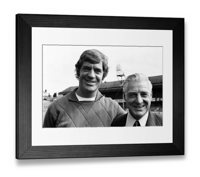 Framed Print : Southampton Football Club, pre season photocall at The Dell, 9th August 1973