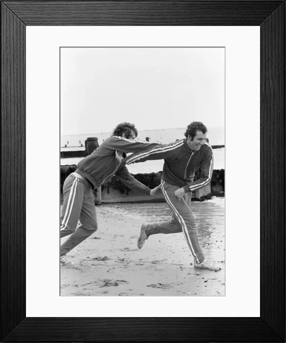 Framed Print : Southampton FC in training at Frinton Lodge Hotel, Frinton, Essex, 31st March 1976 Framed Print : Southampton FC in training at Frinton Lodge Hotel, Frinton, Essex, 31st March 1976