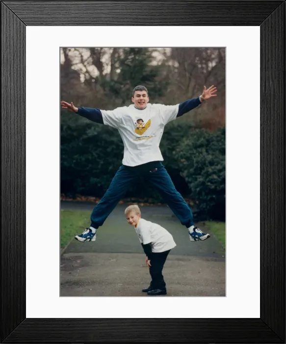 Framed Print : Athlete Jonathan Edwards Jonathan Edwards has taken up leap-frogging in a bid to