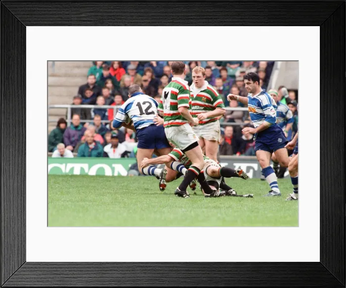 Framed Print : Leicester v Sale, The Pilkington Cup Final at Twickenham, Saturday 10th May 1997