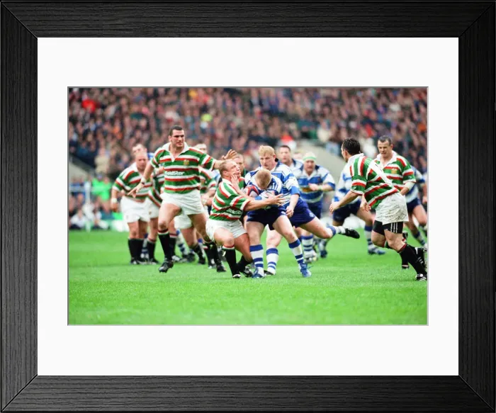 Framed Print : Leicester v Sale, The Pilkington Cup Final at Twickenham, Saturday 10th May 1997