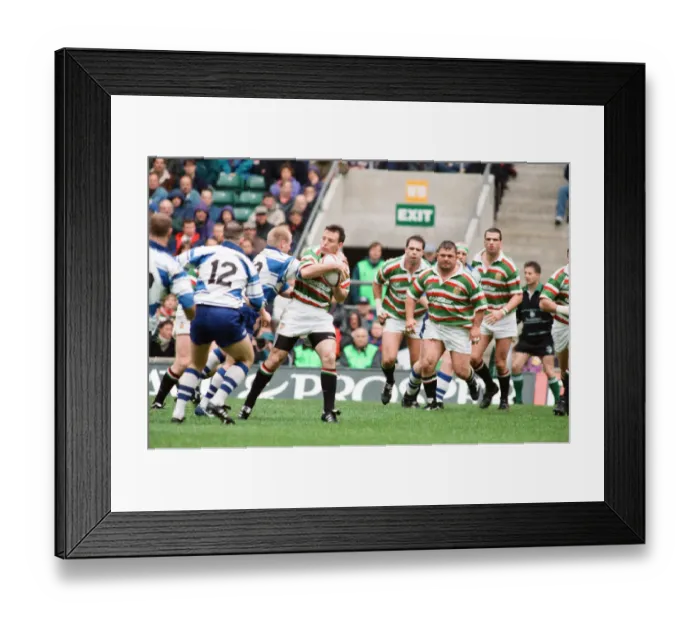 Framed Print : Leicester v Sale, The Pilkington Cup Final at Twickenham, Saturday 10th May 1997