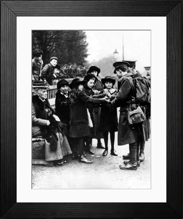 Framed Print : The Great War, ( First World War, WW1, World War One ). This photograph shows Framed Print : The Great War, ( First World War, WW1, World War One ). This photograph shows