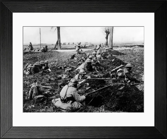Framed Print : The Great War, ( First World War, WW1, World War One ). August 1918 - Three months Framed Print : The Great War, ( First World War, WW1, World War One ). August 1918 - Three months