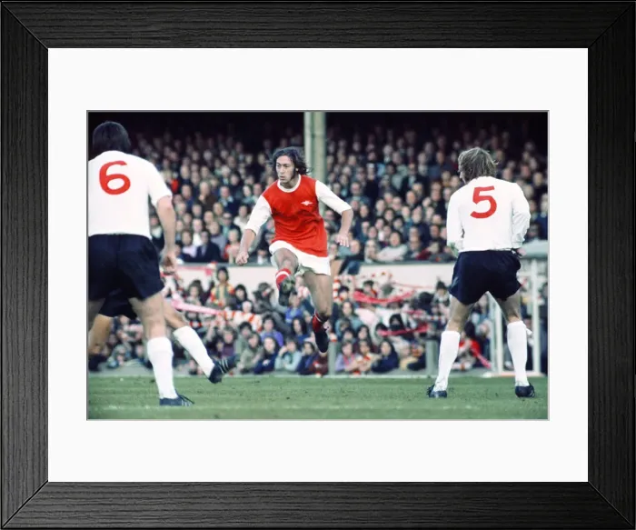 Framed Print : English League Division One match at Highbury. Arsenal 2 v Stoke City 1 Framed Print : English League Division One match at Highbury. Arsenal 2 v Stoke City 1