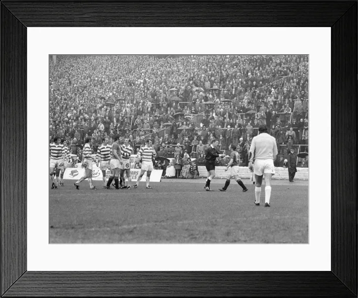 Framed Print : The 1975 Glasgow Cup Final contested between Rangers and Celtic at Hampden Park Framed Print : The 1975 Glasgow Cup Final contested between Rangers and Celtic at Hampden Park