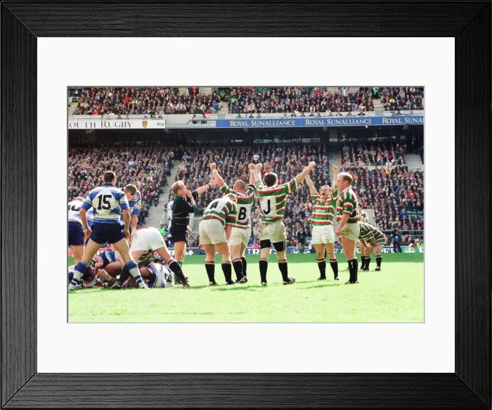 Framed Print : Leicester v Sale, The Pilkington Cup Final at Twickenham, Saturday 10th May 1997 Framed Print : Leicester v Sale, The Pilkington Cup Final at Twickenham, Saturday 10th May 1997