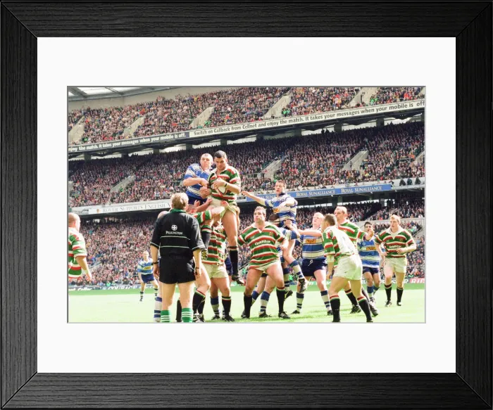 Framed Print : Leicester v Sale, The Pilkington Cup Final at Twickenham, Saturday 10th May 1997