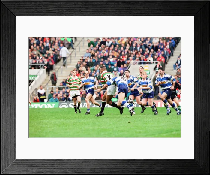 Framed Print : Leicester v Sale, The Pilkington Cup Final at Twickenham, Saturday 10th May 1997